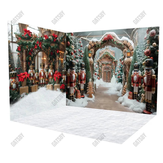 Gatsby Backdrop Christmas Nutcracker Store Room Set GBSX-99977&GBSX-99989&GBSX-99969 - Gatsby Backdrop