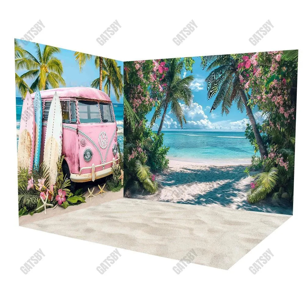 Gatsby Backdrop Summer Beach Bus Room Set YM8G-B0136&YM8L-B0129&GBSX-99922 - Gatsby Backdrop