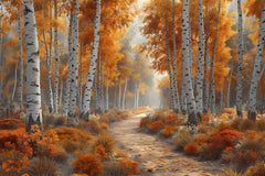 Gatsby Beautiful Autumn Birch Forest Photography Backdrop Gbsx-00807 - Gatsby Backdrop