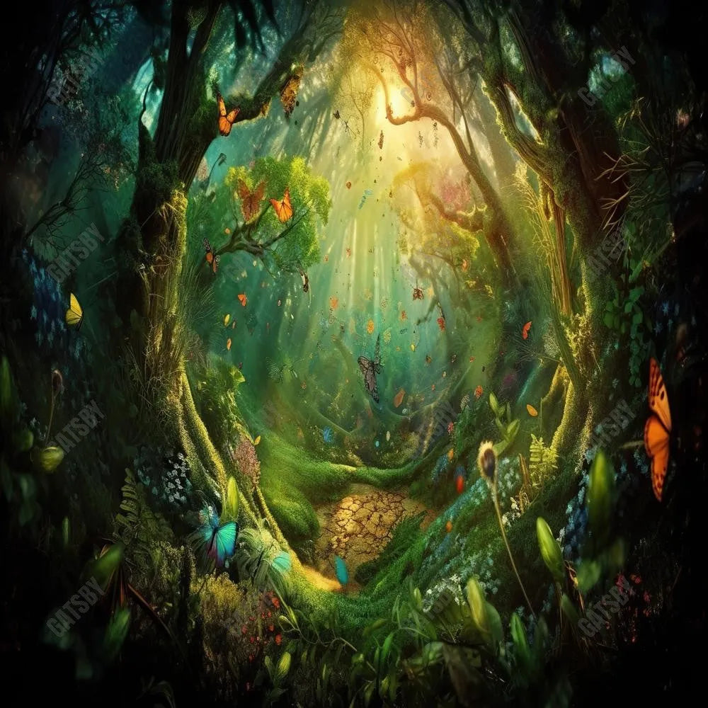 Gatsby Beautiful Fantasy Enchanted Forest Photography Backdrop Gbsx-00845 - Gatsby Backdrop