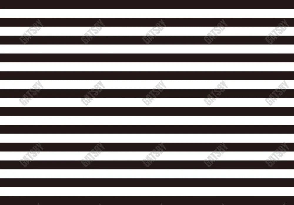 Gatsby Black And White Stripe Photography Backdrop Gbsx-00235 - Gatsby Backdrop