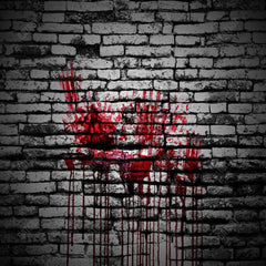 Gatsby Bloody Dark Brick Wall Photography Backdrop Gbsx-00226 - Gatsby Backdrop