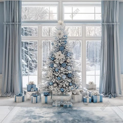 Gatsby Blue Christmas Photography Backdrop Gbsx-00621 - Gatsby Backdrop