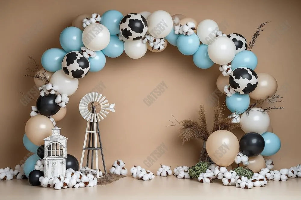 Gatsby Blue Farm Fun Photography Backdrop Gbsx-00459 - Gatsby Backdrop