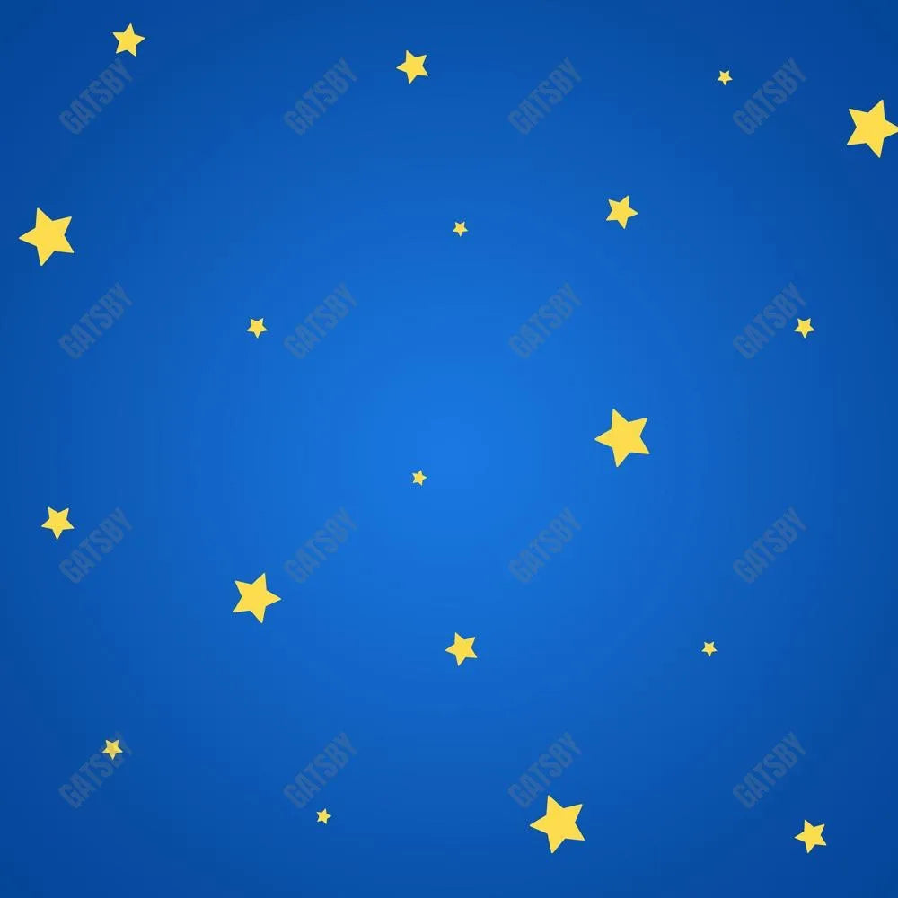 Gatsby Blue Stars Wall Photography Backdrop Gbsx-00692 - Gatsby Backdrop