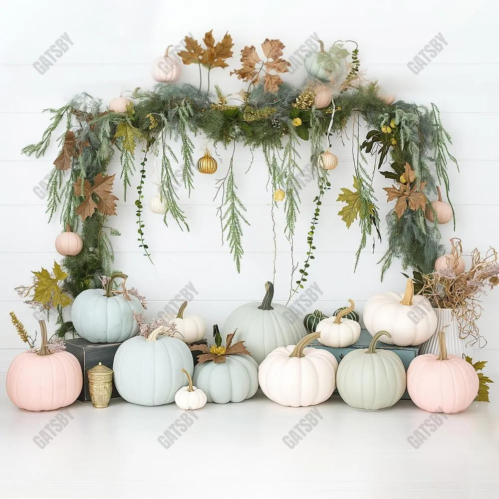 Gatsby Bohemian Pretty Pumpkin Photography Backdrop Gbsx-00455 - Gatsby Backdrop