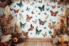 Gatsby Boho Butterflies Photography Backdrop Gbsx-00813 - Gatsby Backdrop