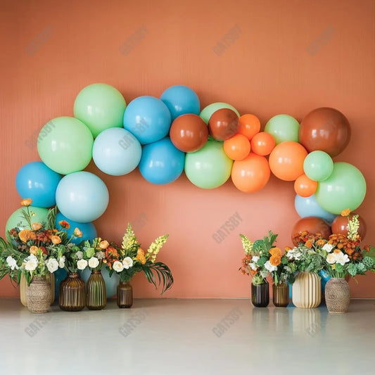 Gatsby Boho Earth Rainbow Arch Photography Backdrop Gbsx-00442 - Gatsby Backdrop