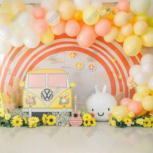 Gatsby Boho Gypsy Daisies Photography Backdrop Gbsx-00456 - Gatsby Backdrop