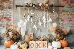 Gatsby Boho Pumpkin Dreams Photography Backdrop Gbsx-00431 - Gatsby Backdrop