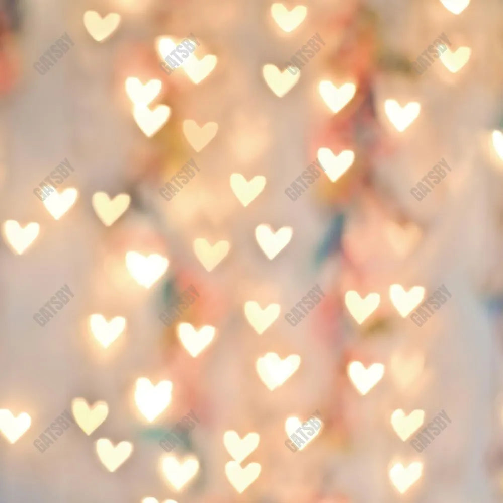 Gatsby Bokeh Heart Photography Backdrop Gbsx-00583 - Gatsby Backdrop