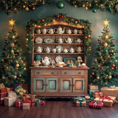 Gatsby Cabinet Of Christmas Delights Photography Backdrop Gbsx-00206 - Gatsby Backdrop