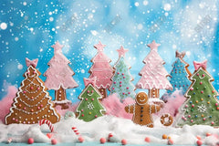 Gatsby Candy Lane Gingerbread Photography Backdrop Gbsx-00325 - Gatsby Backdrop