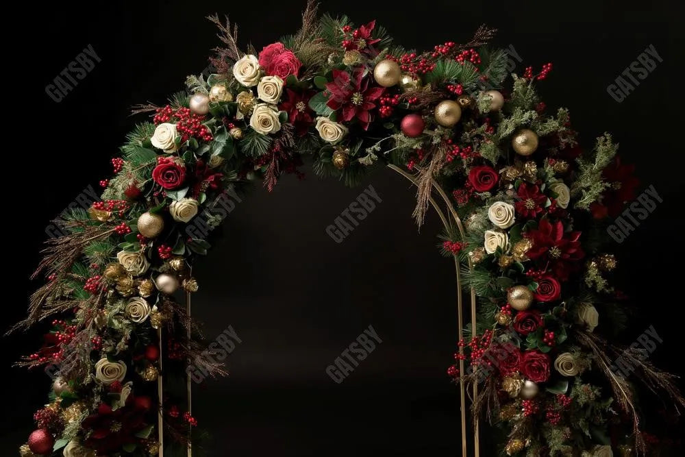 Gatsby Christmas Arch Photography Backdrop GBSX-00018 - Gatsby Backdrop