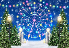 Gatsby Christmas Ferris Wheel Photography Backdrop Gbsx-01067 - Gatsby Backdrop