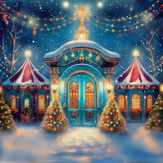 Gatsby Christmas Magic Carnival Photography Backdrop Gbsx-00876 - Gatsby Backdrop