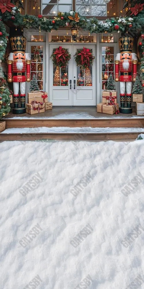 Gatsby Christmas Nutcracker Guards Photography Backdrop Gbsx-00892 - Gatsby Backdrop