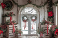 Gatsby Christmas Peppermint Door Photography Backdrop Gbsx-01000 - Gatsby Backdrop