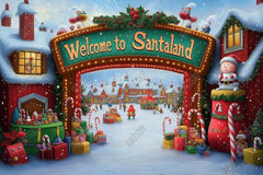 Gatsby Christmas Santaland Photography Backdrop Gbsx-01052 - Gatsby Backdrop