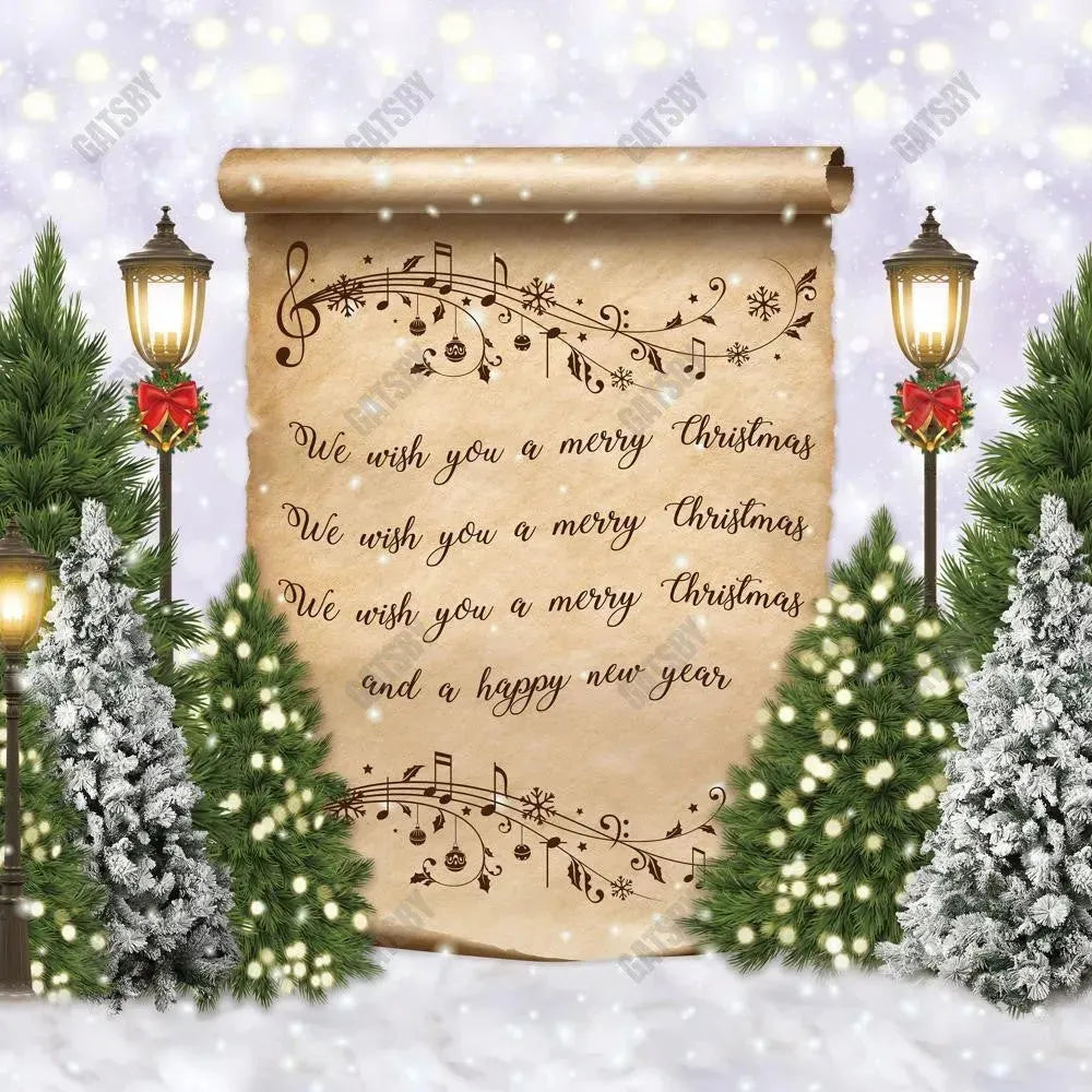 Gatsby Christmas Song Photography Backdrop Gbsx-01064 - Gatsby Backdrop