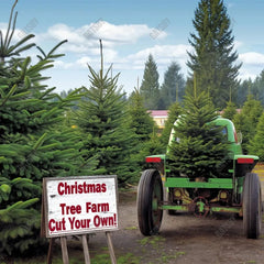 Gatsby Christmas Trees Farm Photography Backdrop Gbsx-00623 - Gatsby Backdrop