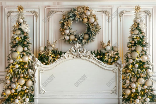 Gatsby Cozy Christmas Dream Headboard Photography Backdrop Gbsx-00783 - Gatsby Backdrop