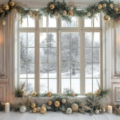 Gatsby Cozy Christmas Dream Window Photography Backdrop Gbsx-00751 - Gatsby Backdrop