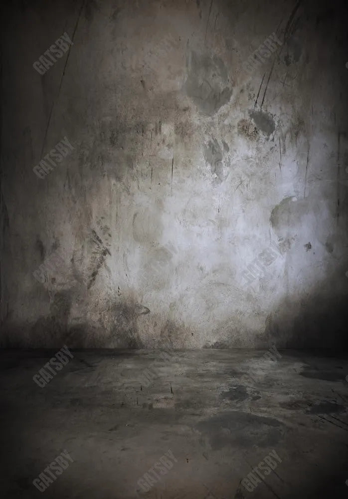 Gatsby Dark And Eerie Concrete Wall Texture Photography Backdrop Gbsx-00292 - Gatsby Backdrop