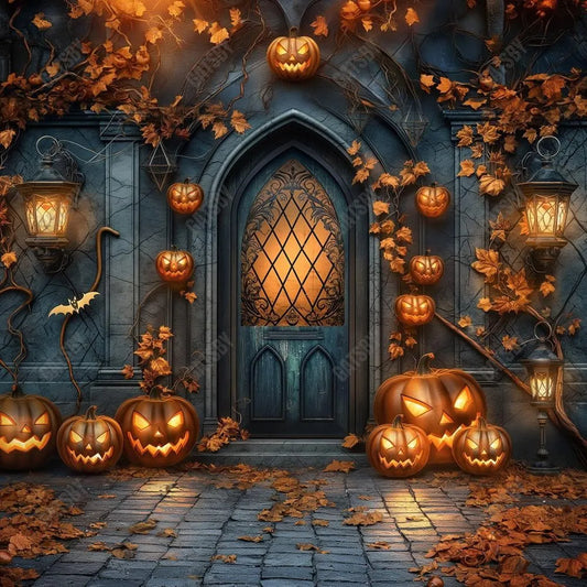 Gatsby Dark Autumn Door Photography Backdrop Gbsx-00791 - Gatsby Backdrop