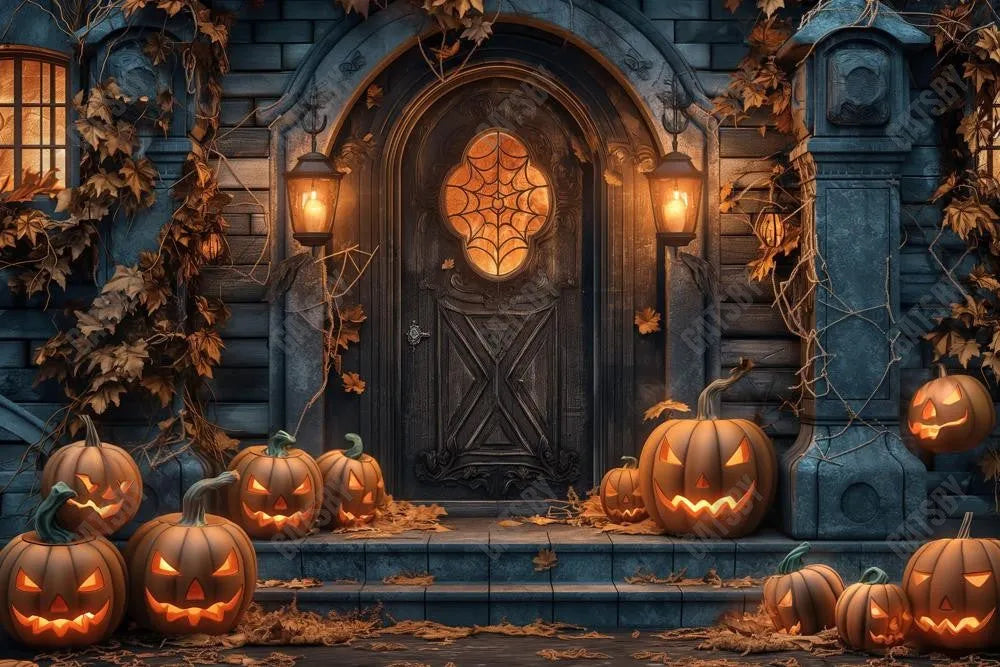 Gatsby Dark Autumn Door Photography Backdrop Gbsx-00792 - Gatsby Backdrop