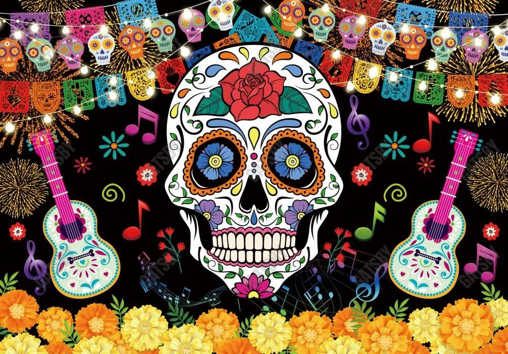 Gatsby Day Of The Dead Photography Backdrop Gbsx-00252 - Gatsby Backdrop