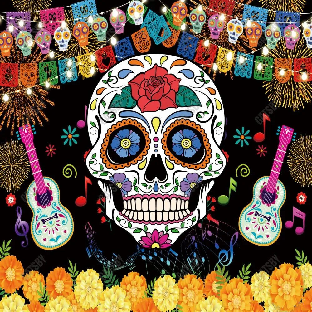 Gatsby Day Of The Dead Photography Backdrop Gbsx-00252 - Gatsby Backdrop