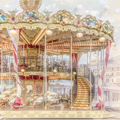 Gatsby Dreamy Carousel Photography Backdrop Gbsx-00581 - Gatsby Backdrop