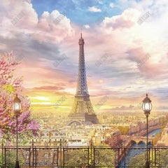 Gatsby Eiffel Tower Landscape Photography Backdrop Gbsx-00678 - Gatsby Backdrop