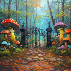 Gatsby Fairy Tale Wonderland Gate Photography Backdrop Gbsx-01035 - Gatsby Backdrop