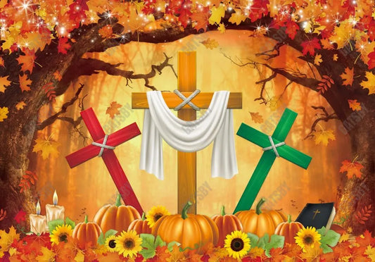 Gatsby Fall For Jesus Photography Backdrop GBSX-00180 - Gatsby Backdrop