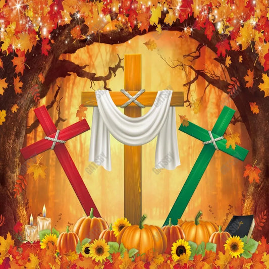 Gatsby Fall For Jesus Photography Backdrop GBSX-00180 - Gatsby Backdrop