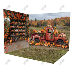 Gatsby Fall Truck Room Set Backdrop GBSX-00095&GBSX-00093&YM8C-B0487 - Gatsby Backdrop