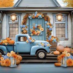 Gatsby Farmhouse Flowers Truck Photography Backdrop Gbsx-00849 - Gatsby Backdrop