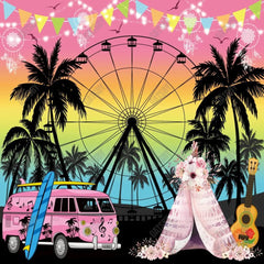 Gatsby Ferris Wheel Music Festival Photography Backdrop Gbsx-00615 - Gatsby Backdrop