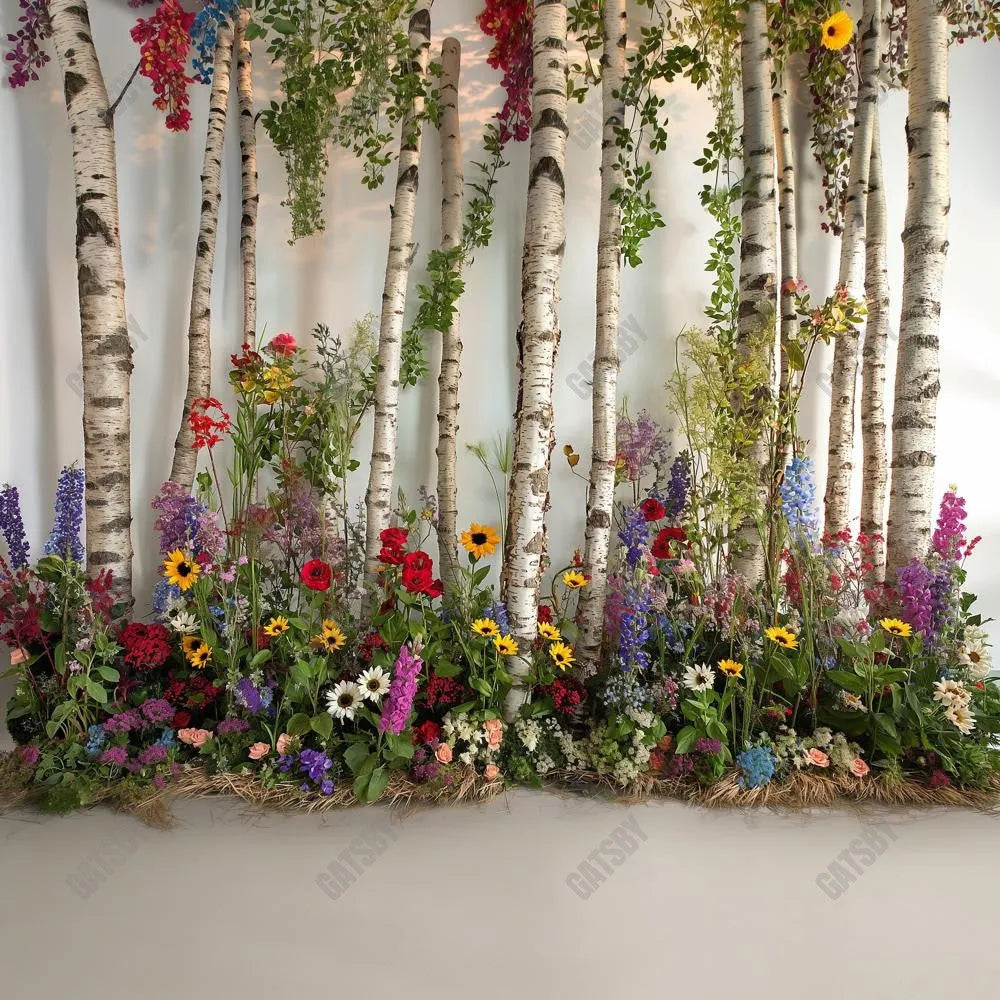 Gatsby Floral Forest Photography Backdrop Gbsx-00468 - Gatsby Backdrop