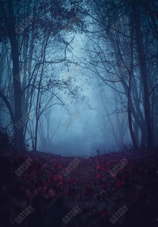 Gatsby Foggy Forest Night Photography Backdrop Gbsx-00545 - Gatsby Backdrop