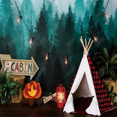 Gatsby Forest Camping Photography Backdrop Gbsx-00683 - Gatsby Backdrop