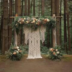 Gatsby Forest Macrame Arch Photography Backdrop GBSX-00010 - Gatsby Backdrop