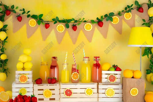 Gatsby Fresh Lemonade Photography Backdrop GBSX-00075 - Gatsby Backdrop