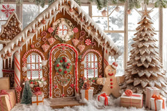 Gatsby Gingerbread Cottage Photography Backdrop Gbsx-00574 - Gatsby Backdrop