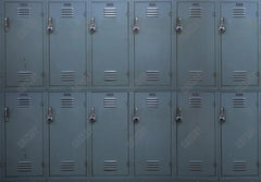 Gatsby Grey Metal School Locker Photography Backdrop Gbsx-00523 - Gatsby Backdrop