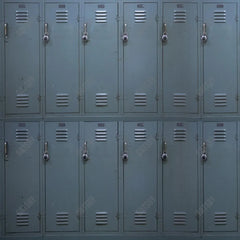 Gatsby Grey Metal School Locker Photography Backdrop Gbsx-00523 - Gatsby Backdrop