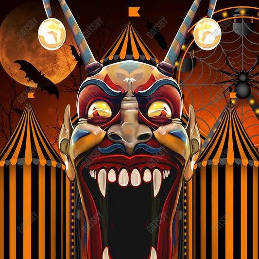 Gatsby Halloween Creepy Circus Photography Backdrop Gbsx-00241 - Gatsby Backdrop