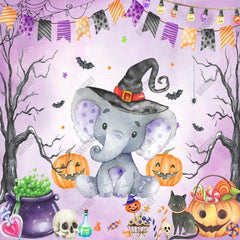 Gatsby Halloween Elephant Photography Backdrop Gbsx-00219 - Gatsby Backdrop